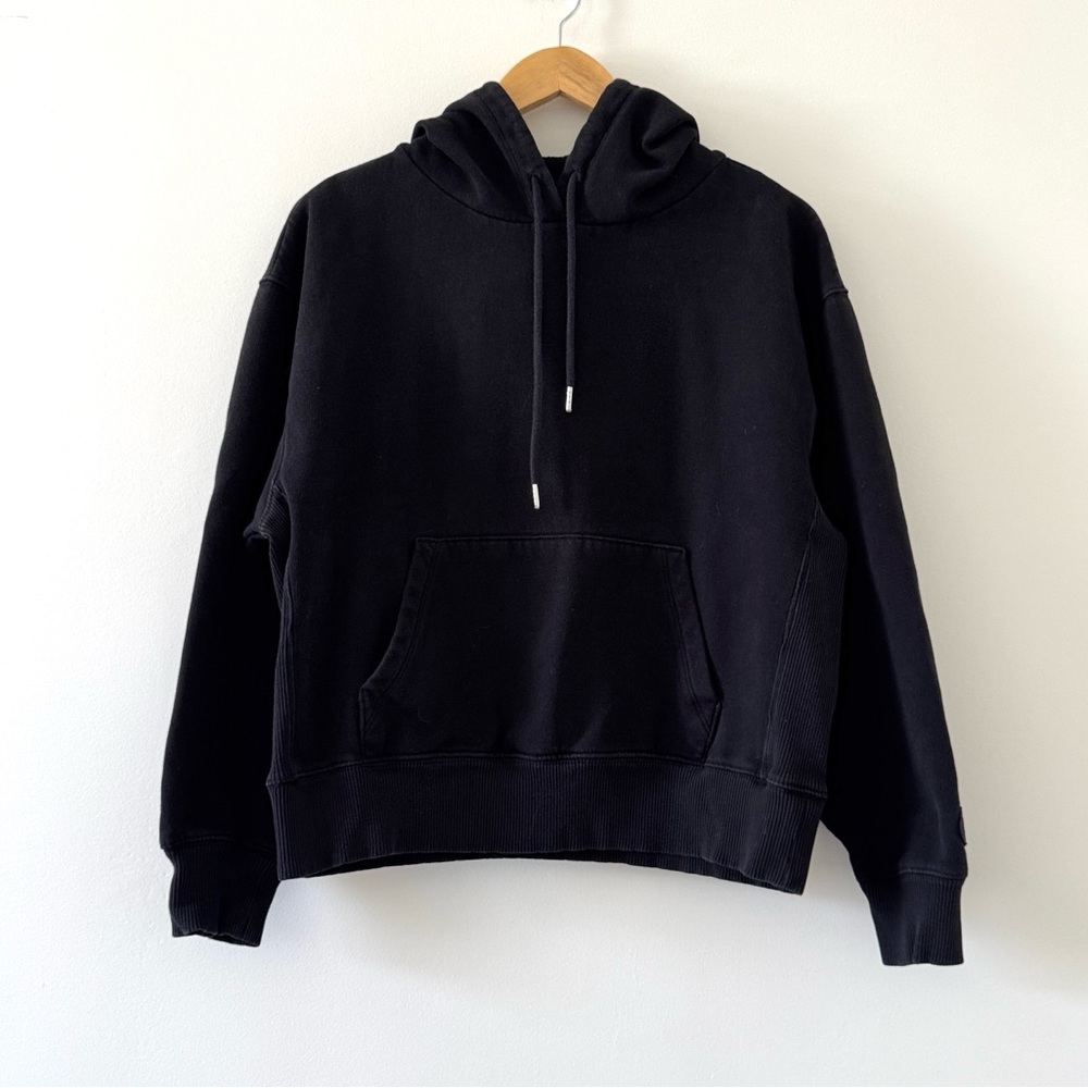 PINK Victoria’s Secret Black Hoodie Cotton Pullover Size S